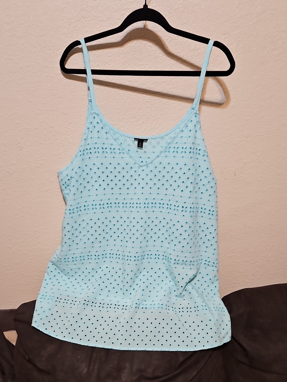 torrid Light Blue Eyelet Camisole Tank